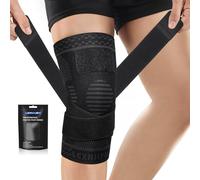 Ginocchiera Ortopedica per Uomo/Donne, Tutore Ginocchio a Compressione Ginocchiere Palestra, Fascia Ginocchio Ortopedica per Artrosi Ginocchio, Menisco lesionato, Sportiva, Palestra, Corsa, 3XL