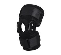 Ginocchiera per assorbimento degli urti con stabilizzatori a molla in metallo incernierato ginocchio in acciaio per corsa sollevamento pesi Manicotto di compattazione unisex