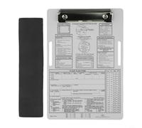 Ginocchiera pilota in alluminio per IFR VFR Flying - Blocco note aeronautico con clip in metallo e cinturino elastico, 24 x 16,5 cm, supporto dati di volo leggero (IFR+A)