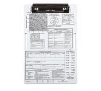 Ginocchiera pilota in lega di alluminio per aviazione IFR VFR con clip in metallo e fascia elastica da 2 pollici, supporto per blocco note da 9-1/2 "x 6-1/2" per dati di volo (VFR)