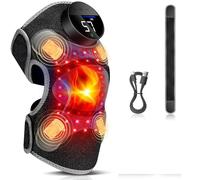 Ginocchiera professionale per terapia con luce rossa e 4 vibrazioni massaggianti, controllore ricaricabile, 660 nm e 850 nm, dispositivo riscaldato per ginocchio/gomiti/spalle (ginocchio aggiornato)