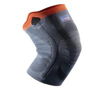 Ginocchiera rinforzata di sostegno - Thuasne Sport - Grigio/Arancio - Taglia XXL