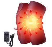 Ginocchiera riscaldata con massaggio, massaggiatore per ginocchio riscaldato 7,4 V 6000 mAh, batteria ricaricabile, massaggiatore per gambe per artrite stress articolare
