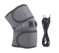 Ginocchiera Riscaldata,Ginocchiera Elettrica Riscaldante Ginocchiera Riscaldata per Terapia Termica USB per Artrite,Allevia Dolori Muscolari E Crampi Scaldaginocchia,3 Modalità di Riscaldamento,Grey