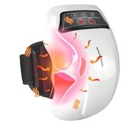 Ginocchiera riscaldata, ginocchiera riscaldata con temperatura e vibrazione regolabili, massaggiatore per ginocchio ricaricabile con schermo LED e calore