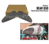 GINOCCHIERA SERBATOIO IN PELLE NERA E GRIGIA D5 adatta per Royal Enfield...