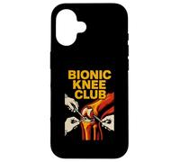 Ginocchiera sostitutiva Bionic Knee Club Fun Mens Chirurgia Recupero Custodia per iPhone 16