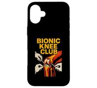 Ginocchiera sostitutiva Bionic Knee Club Fun Mens Chirurgia Recupero Custodia per iPhone 16 Plus