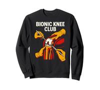 Ginocchiera Sostitutiva Bionic Knee Club Fun Mens Chirurgia Recupero Felpa