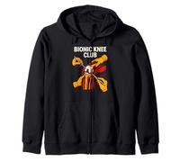 Ginocchiera Sostitutiva Bionic Knee Club Fun Mens Chirurgia Recupero Felpa con Cappuccio