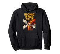 Ginocchiera Sostitutiva Bionic Knee Club Fun Mens Chirurgia Recupero Felpa con Cappuccio