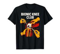 Ginocchiera Sostitutiva Bionic Knee Club Fun Mens Chirurgia Recupero Maglietta