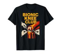 Ginocchiera Sostitutiva Bionic Knee Club Fun Mens Chirurgia Recupero Maglietta