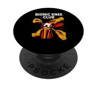Ginocchiera sostitutiva Bionic Knee Club Fun Mens Chirurgia Recupero PopSockets PopGrip Adesivo