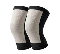 Ginocchiera Sport di Forza Un Paio di Cuscinetti Supporto articolare for Ginocchiere da Uomo e Donna for Il Calore della Stagione Fredda Supporto al Ginocchio(Black-Plush,S)
