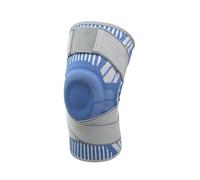 Ginocchiera Sportiva Professionale a Doppia Cinghia, Ginocchiere a Compressione, Ginocchiere Traspiranti Ad Alta Elasticità per Ciclismo, Corsa, Basket,A-XL