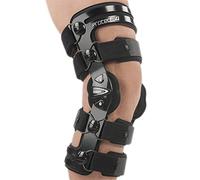 Ginocchiera tutore gamba ortopedico funzionale a 4 punti corta per ACL / PCL / CI con snodo policentrico Short Destro FGP Art. Protect4 S Dx Size M
