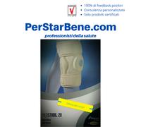 Ginocchiera TUTORE MEDSTABIL 20 con stabiliz. rotuleo con stecche laterali