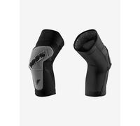 Ginocchiere 100% Ridecamp nero logo grigio - M