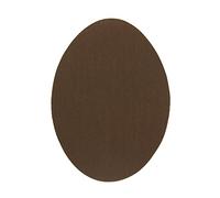 Ginocchiere adesive per bambini - 2 toppe termoadesive Marrone chiaro da stirare su pantaloni, giacche e cappotti, resistenti a lavatrice e asciugatrice, 10,5 x 8 cm