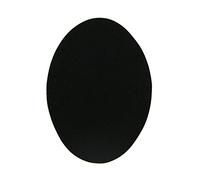 Ginocchiere adesive per bambini - 24 toppe termoadesive Nero da stirare su pantaloni, giacche e cappotti, resistenti a lavatrice e asciugatrice, 10,5 x 8 cm