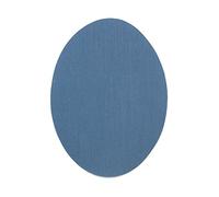 Ginocchiere adesive per bambini - 6 toppe termoadesive Blu aviazione da stirare su pantaloni, giacche e cappotti, resistenti a lavatrice e asciugatrice, 10,5 x 8 cm