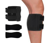 Ginocchiere con Pressione Digitale, 2 Ginocchiere e 1 Protezione per Il Polpaccio, Dotate di Cinturini Regolabili, Ideali per Escursionismo, Attività Sportive e Alleviare Il Dolore al Nervo Sciatico