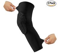 Ginocchiere esagonali a compressione, per tutti gli sport e il wrestling, misure per giovani e adulti, singole e coppie, colore nero, confezione da 2, XL