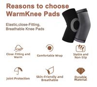 Ginocchiere foderate in morbido pile due pezzi antiscivolo elastiche calde inver