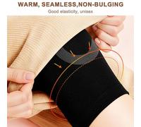 Ginocchiere foderate in morbido pile due pezzi antiscivolo elastiche calde inver