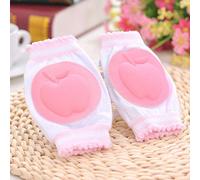 Ginocchiere in cotone di sicurezza per bambini Ginocchiera per bambini Modello di frutta Ginocchiere Scaldino Protezione per gattonare Legging traspirante 6 colori, rosa