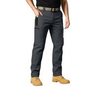 Ginocchiere Lavoro Pantaloni da Lavoro Uomo Multiple Tasconi Pantalonis Softshell Casual Leggeri da per Campeggio Ed Escursionismo Sportivi Elastico Trekking Giardiniere Pantalone