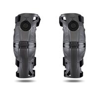 MOBIUS Ortesi X8 (coppia) - grigio/nero-Large-Ginocchiere unisex adulto, taglia L (taglia produttore: L)
