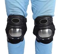 ginocchiere moto omologate + Ginocchiere di sicurezza Moto in acciaio inossidabile 2 pezzi Ginocchiere per adulti Set di armature protettive per stinco