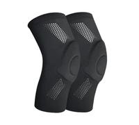 Ginocchiere Pallavolo 1 paio di ginocchiere sportive uomo donna compressione ginocchiere elastiche articolazioni protezione del ginocchio supporto tutore for la danza fitness pallavolo(Black,XS)