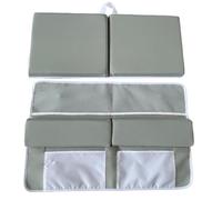 Ginocchiere per il bagno per bambini, set di 2 ginocchiere e gomitiere per vasca da bagno, tappetino per ginocchia e vasca da bagno, base per ginocchia lavabile con 4 tasche organizer per bambini