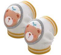 Ginocchiere per Neonati Ginocchiere Striscianti in Rete di Cotone Ginocchiere per Bambini Ginocchiere Gomitiere Protezione Strisciante di Sicurezza per Bambini e Ragazzi per 0-4 anni (Orso bruno)