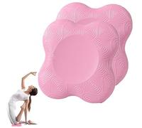 Ginocchiere per yoga, accessori per yoga, ginocchiere antiscivolo, confezione da 2, protezione resistente all'usura per ginocchia, mani, polsi e gomiti (rosa)