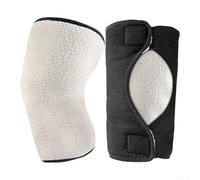 Ginocchiere progettate per autunno e inverno, con spessa fodera in pile di circa 1,9 cm e elastici flessibili (bianco)
