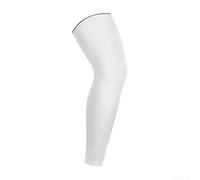 Ginocchiere protettive con inserto in gel di silicone per sport, in spandex traspirante, supporto per corsa, basket, ciclismo, per uomini e donne, sollievo dal dolore articolare, taglia M (bianco, L)