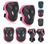 Ginocchiere regolabili per bambini, ginocchiere, gomitiere, protezioni per polsi, protezioni in linea per bambini, set di protezioni per pattinaggio, skateboard, pattini a rotelle