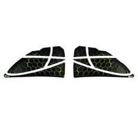 Ginocchiere serbatoio laterale moto adesivo gel 3D - protezione vernice verde...