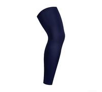 Ginocchiere sportive traspiranti con gel di silicone per assorbimento degli urti, supporto regolabile per uomini e donne, corsa, basket, squat, recupero da lesioni (L blu scuro)
