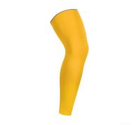 Ginocchiere sportive traspiranti con gel di silicone per assorbimento degli urti, supporto regolabile per uomini e donne, corsa, basket, squat, recupero da lesioni (M, giallo)