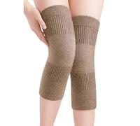 Ginocchiere termiche in cashmere per donne e uomini, elastiche, antiscivolo, ginocchiera invernale, calda, protezione per le ginocchia, sollievo dal dolore artritico, ginocchiere, caldo e freddo