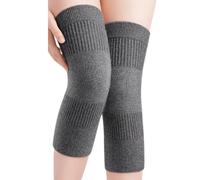 Ginocchiere termiche in cashmere per donne e uomini, elastiche, antiscivolo, ginocchiera invernale, calda, protezione per le ginocchia, sollievo dal dolore artritico, ginocchiere, caldo e freddo