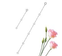 GinoMay Set di catene Estensibili per Collana in Argento 925 da 2 Pezzi, Confezione da 2" e 5" (5 cm, 12.5 cm) - Regolabile Durevole