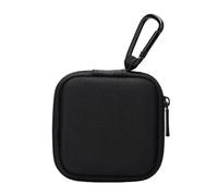 Ginsco Mini custodia rigida quadrata per auricolari Apple EarPods/Samsung Galaxy Wired/Wireless, organizer per accessori per telefoni cellulari con moschettone per auricolari