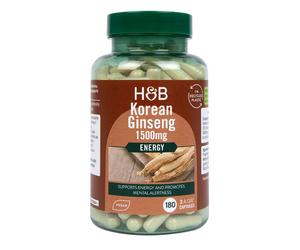 Ginseng Coreano, 1500mg - 180 capsule vegetali