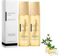 Ginseng Eye Oil Roller,Ginseng Eye Brightening Oil Roll On,Ginseng Under Eye Roller Oil Essense,Anti-Wrinkle Eye Serum for Dark Circles Fine Lines and Wrinkles (2pcs)